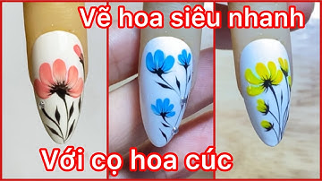 Cách sử dụng cọ hoa cúc lấy gel vẽ hoa nhanh thợ nails nên biết