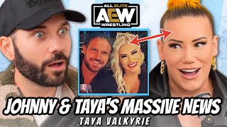 AEW STAR TAYA VALKYRIE & JOHNNY TV SHOCKING NEWS!!