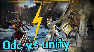 what happened at 6 min 43 sec ?💀 Unity Vs Odyssey Non-stop *intense matches* || Shadow Fight 4 Arena