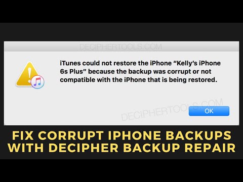 壊れたiphoneのバックアップを修正 Download Decipher Backup Repair