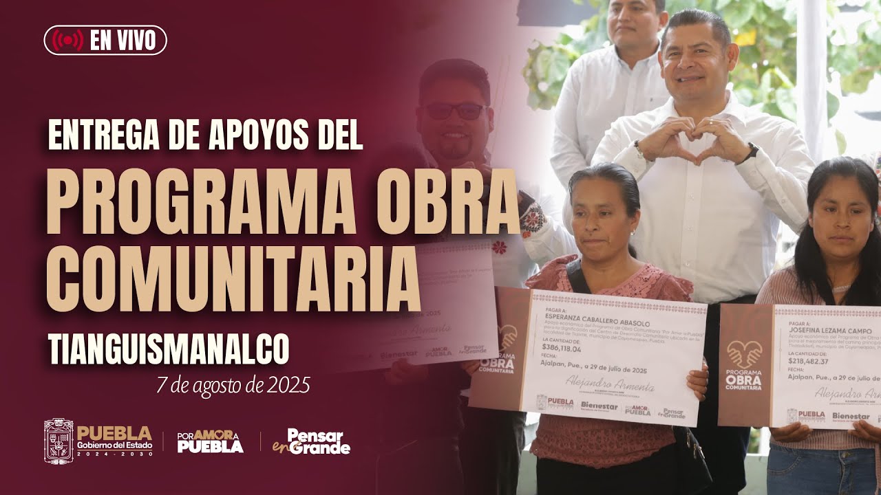 Entrega de Apoyos de Obra Comunitaria y el Campo Poblano, desde ...