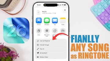iOS 26 - SET ANY SONG as a RINGTONE !