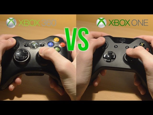 Xbox One controller compared to Xbox 360 controller 