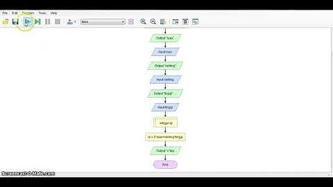 flowgorithm - luas dan volume [bangun prisma segitiga] || vanstudy
