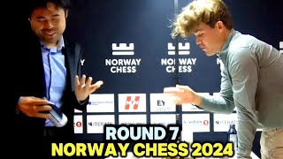 WILDEST GAME between Hikaru Nakamura and Magnus Carlsen in Armageddon | NORWAY CHESS 2024 - R7