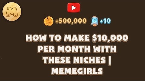 HOW TO MAKE $10,000 PER MONTH WITH THESE NICHES MEMEGIRL VIDEO CODE