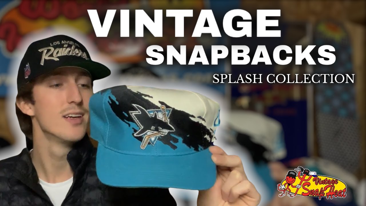 Vintage San Jose Sharks Sharkstooth Logo Athletic Hat Snapback Cap