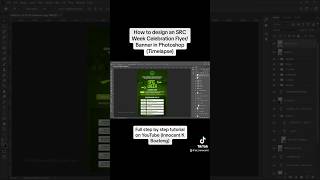 How To Design an SRC Week Celebration Flyer/Banner in Photoshop #shorts