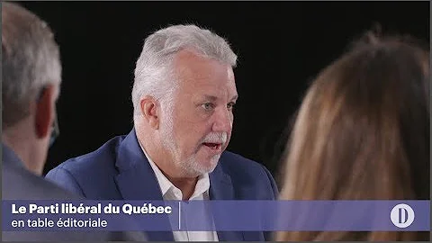 Table ditoriale avec Philippe Couillard, chef du Parti libral du Qubec