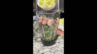 Coconut water smoothie /Green Smoothie with Coconut Water Recipe/ Hydrating coconut water smoothie