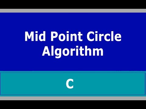 Mid Point Circle Algorithm in C | Turbo C++ |
