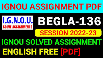 BEGLA-136 Solved Assignment 2022-23 in English,BEGLA 136 Solved Assignment 2023,BEGLA 136 Assignment