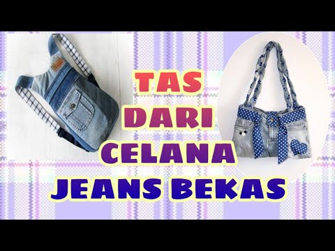 IDE KERAJINAN  BARANG BEKAS TAS  DARI JEANS  YouTube