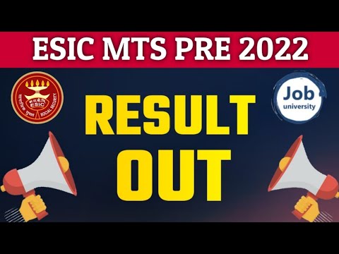 ESIC MTS PRE
