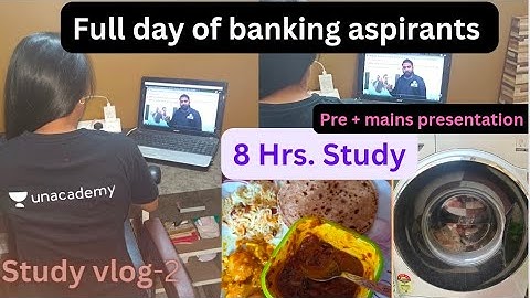 Full day of banking aspirant. 8 hour study routine #studyvlog #banking #studyroutine #rbi #sbi #ibps