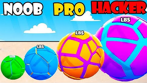 NOOB vs PRO vs HACKER in Overweight Balls Part 1 | Gameplay Satisfying (Android,iOS)