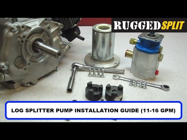 Small Engine Mounting Bracket Coupler for 1 Engine Shaft RuggedMade Hydraulic Log Splitter Build Kit 11 GPM Pump 