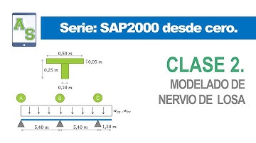 Curso: SAP2000 desde cero | Clase 2 Nervio de Losa (Audio Mejorado)
