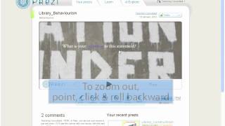 How To View A Prezi (Voiceover & Large Font)