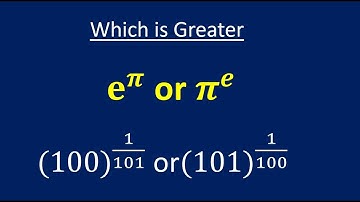 WHICH IS GREATER I e^pi or pi^e I COMPARE BIG POWER I BIGGER NUMBER