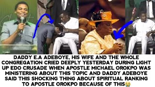 DADDY ADEBOYE & THE WHOLE CONGREGATION WEPT DEEPLY YESTERDAY WHEN APT MIKE WAS PREACHING IN EDO😭🔥