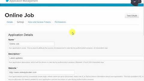 Create Twitter Application and Get Oauth Data Fast Tips Urdu Hindi