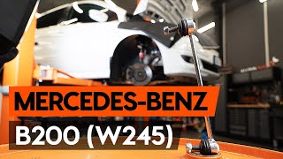 Reparere MERCEDES-BENZ B-klasse (W245) B 200 (245.233) selv - instruktionsbog