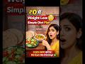 Weight Loss 😳 | Simple Diet Plan #womenhealth