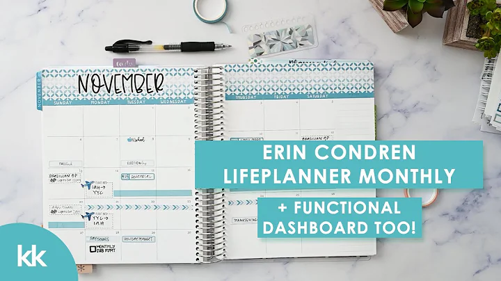 Erin Condren Monthly Planner Functional Plan with ...