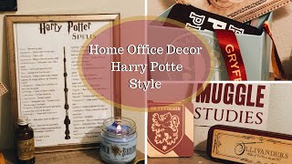 Home Office Desk Decor | Harry Potter Style - YouTube