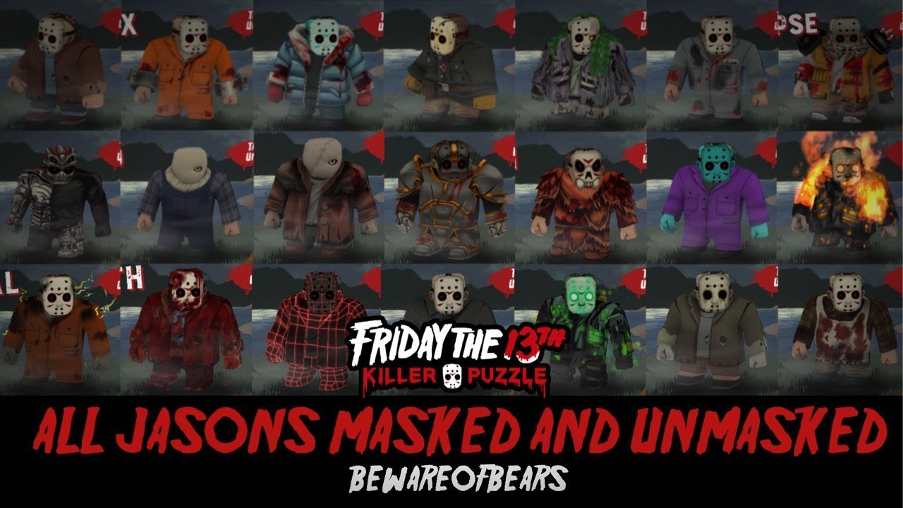 Friday the 13th: Killer Puzzle  All Jasons Masked & Unmasked 