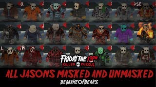 Friday the 13th: Killer Puzzle | All Jasons Masked & Unmasked