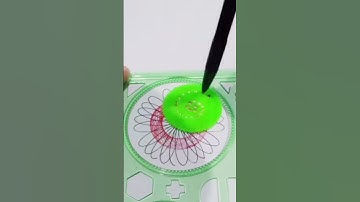 beautiful design with magic ruler #asmr #shorts #spirograph #art