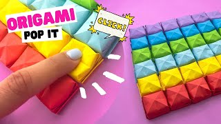 How to make COOL origami POP IT, easy diy pop it origami fidget.