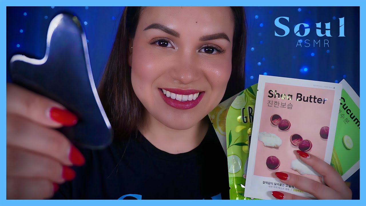 asmr spa 🥰 exfoliación, mascarillas y masaje facial relajante 😴 | Soul ASMR