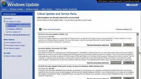 Windows 2000 RTM Installing IE6 SP1 from Web Installer and SP4 from Windows Update v4