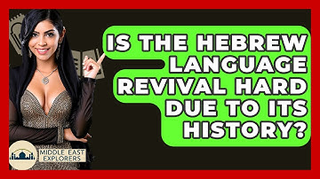 Is The Hebrew Language Revival Hard Due To Its History? - Middle East Explorers
