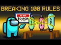 Breaking 100 Rules in 24 Hours! (Among Us)