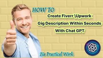 How to write\Create Gigs description for Fiverr or Upwork with Chat GPT || Ai,Ranknow.ai