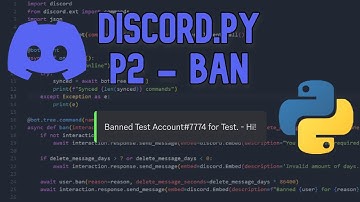 How to make a discord moderation bot P2 | Discord.py