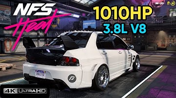 MITSUBISHI LANCER EVOLUTION IX 2007 (V8 SWAP) in NFS Heat | Insane Custom Build & Tuning 🔥💨