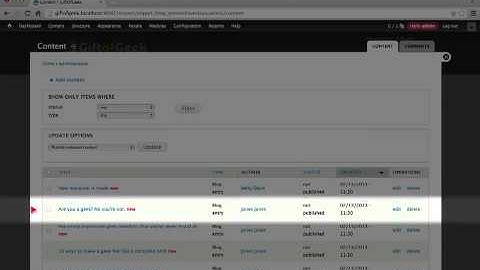 149. Importing and verifying our blog entry content (a Drupal how-to)