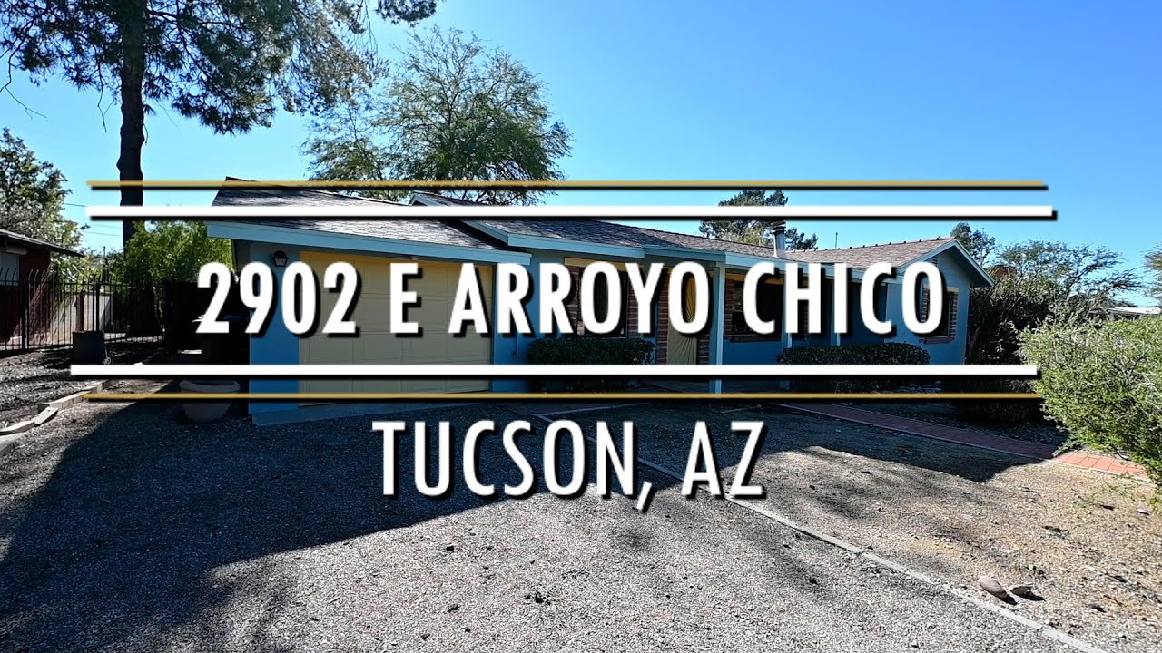 Home For Sale in Tucson, AZ 2902 E Arroyo Chico YouTube