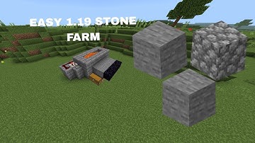 EASY 1.19 AUTOMATIC STONE FARM TUTORIAL in Minecraft Bedrock (MCPE/Xbox/PS4/Switch/Windows10)