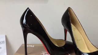 Christian Louboutin Patent Pump Heels Black