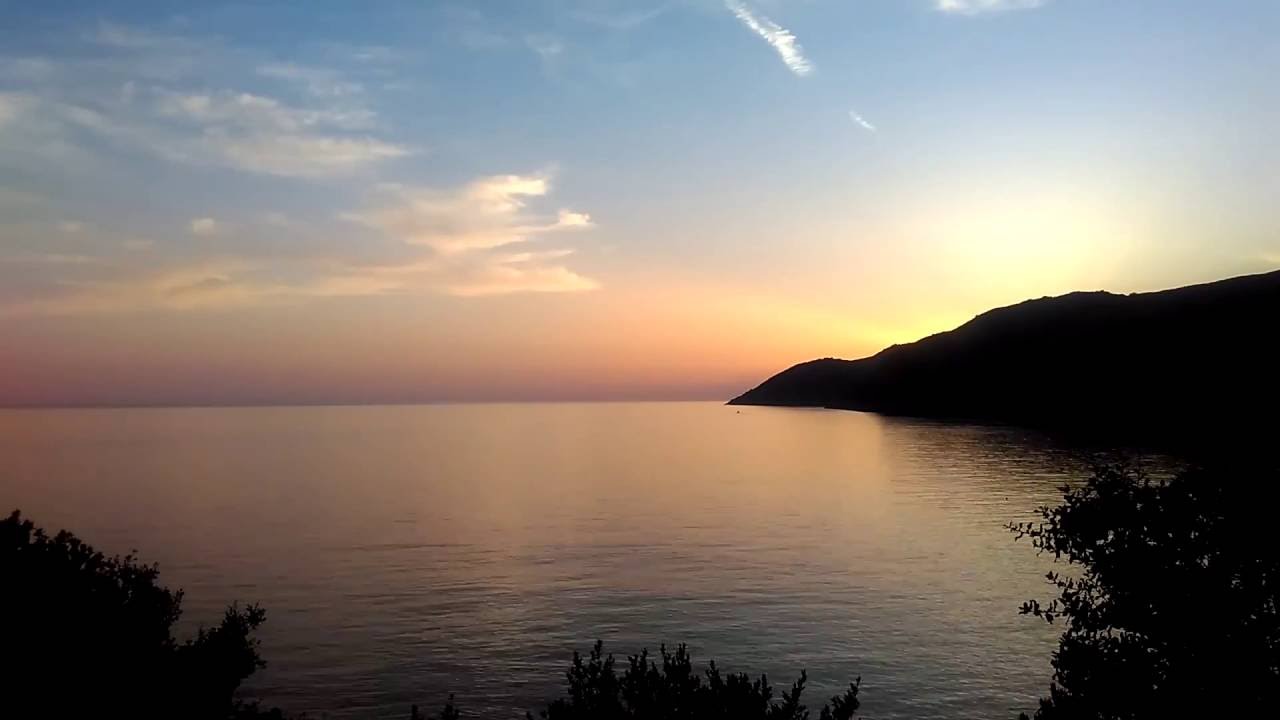 Jalë, Albania. Sunset timelapse