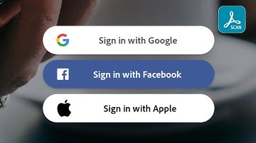 how to create a new account Adobe scan | sign in with Google Adobe scan app account