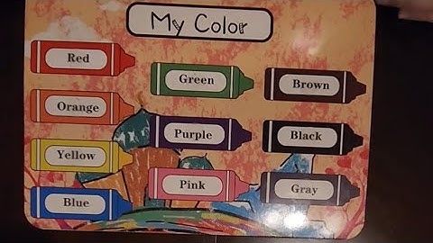 My preschool busy book- colors