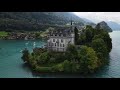 Iseltwald village in Switzerland - Lake Brienz - 4K