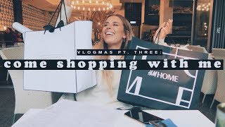 VLOGMAS PT. 3: COME CHRISTMAS SHOPPING WITH ME + HAUL | AD | Hello October